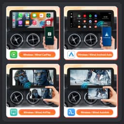 Wireless Carplay Android Auto Car Multimedia Display For Mercedes-Benz A B CLA GLA W176 W463 W246 2013-2015 NTG4.5 Touch Screen