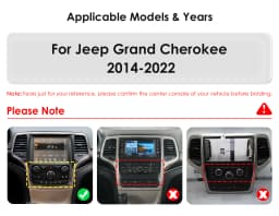 9.7"7862 Carplay Android Auto Car radio for Jeep Grand Cherokee WK2 2014-2022 multimedia GPS navi Stereo 2din Autoradio SWC FM