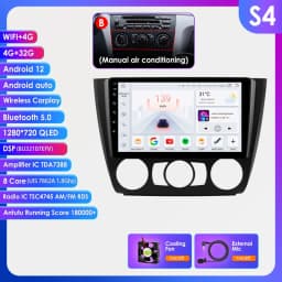 Hizpo Android 13 Car Multimedia Radio For BMW 1-Series 1 Series E87 E81 E82 E88 2004 - 2011 4G GPS Video PLayer Navi Carplay DSP