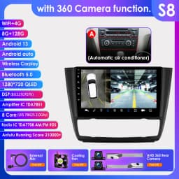 Hizpo Android 13 Car Multimedia Radio For BMW 1-Series 1 Series E87 E81 E82 E88 2004 - 2011 4G GPS Video PLayer Navi Carplay DSP