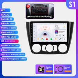 Hizpo Android 13 Car Multimedia Radio For BMW 1-Series 1 Series E87 E81 E82 E88 2004 - 2011 4G GPS Video PLayer Navi Carplay DSP