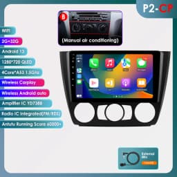 Hizpo Android 13 Car Multimedia Radio For BMW 1-Series 1 Series E87 E81 E82 E88 2004 - 2011 4G GPS Video PLayer Navi Carplay DSP