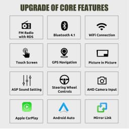 ESSGOO 9" HD Touch screen Android 14 For Volkswagen VW Tiguan Golf Plus 2010-2016 Car stereo radio GPS NAVI SWC RDS WIFI BT USB