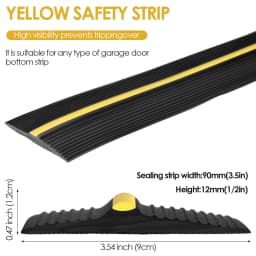 3M Garage Door Seal Strip Universal Threshold Weatherproof Floor Seal Rubber DIY Seal Replacement Keep Garages Door Clean Dry