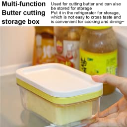 Rectangular Butter Dish With Cutter Temperature Resistant Cuttable Design Butter Container Baking Tools