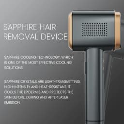 Sapphire Cooling IPL Hair Removal 10℃ Skin Temp Control Painless Safe Permanent Smart Sensor Hair Remover For Women Men Body