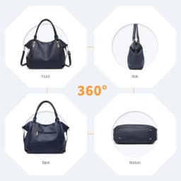 Miss Lulu WOMEN'S Big Shopper Tote Bag, Elegant handbag, Large shoulder bag for Commuting, Travel and Shopping, Practical