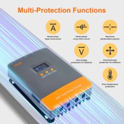 PowMr 100A Solar Charge Controller MPPT Intelligent Regulator for 12V 24V 36V 48V Solar Battery Bank 160V Panel Can parall 12PC