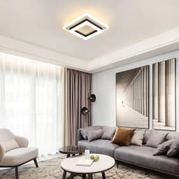 LED Ceiling Light, 24W Modern Ceiling Lamp for Bedroom Hallway Office Kitchen Living Room Warm White 3000K [Energy Class E]