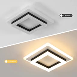 LED Ceiling Light, 24W Modern Ceiling Lamp for Bedroom Hallway Office Kitchen Living Room Warm White 3000K [Energy Class E]