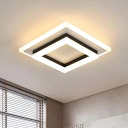 LED Ceiling Light, 24W Modern Ceiling Lamp for Bedroom Hallway Office Kitchen Living Room Warm White 3000K [Energy Class E]