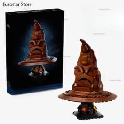 Sorting Witch Hat Building Blocks Model Toy Fit 76429 Witch Pottered Wizard Hats Collection Christmas Birthday Gifts