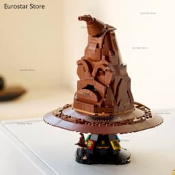 Sorting Witch Hat Building Blocks Model Toy Fit 76429 Witch Pottered Wizard Hats Collection Christmas Birthday Gifts