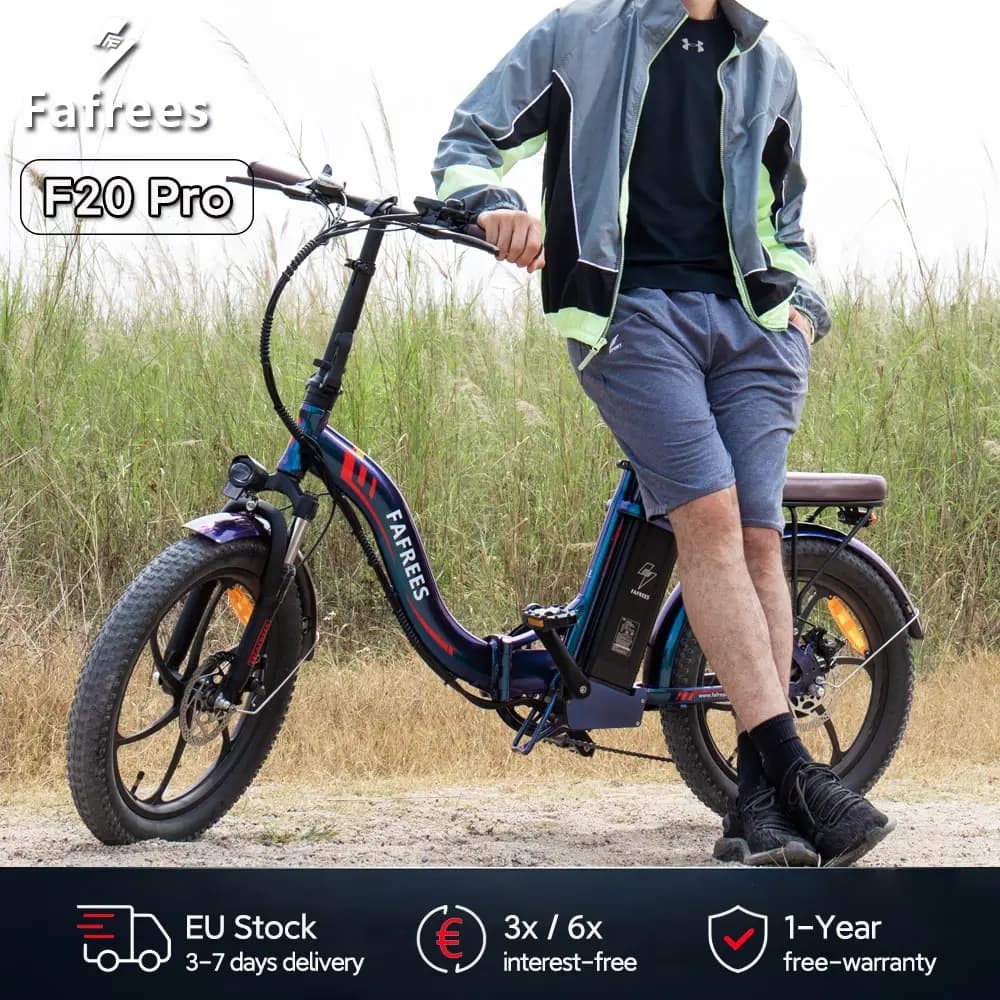 Fafrees F20 Pro Folding Electric Bike Adults City E-bike with 36V 18Ah Removable Battery