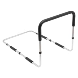Bed Rail, Adjustable Stability Grab Bar Assist Railing Bed Support Bar Handicap Mobility with Fixing Strap for Elderly Seniors