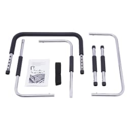 Bed Rail, Adjustable Stability Grab Bar Assist Railing Bed Support Bar Handicap Mobility with Fixing Strap for Elderly Seniors
