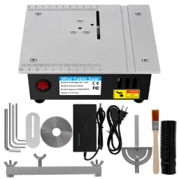 100W Mini Table Saw 5000RPM Small Woodworking Electric Bench Saw Handmade DIY Hobby Model Crafts Cutting Machine 16mm Blade Tool