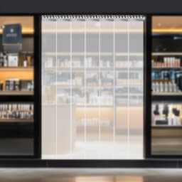 PVC Transparent Door Curtain – 200x18cm Strips, 2mm Strip Door Curtain, Clear Curtain Strip for Home, Warehouse, Factory