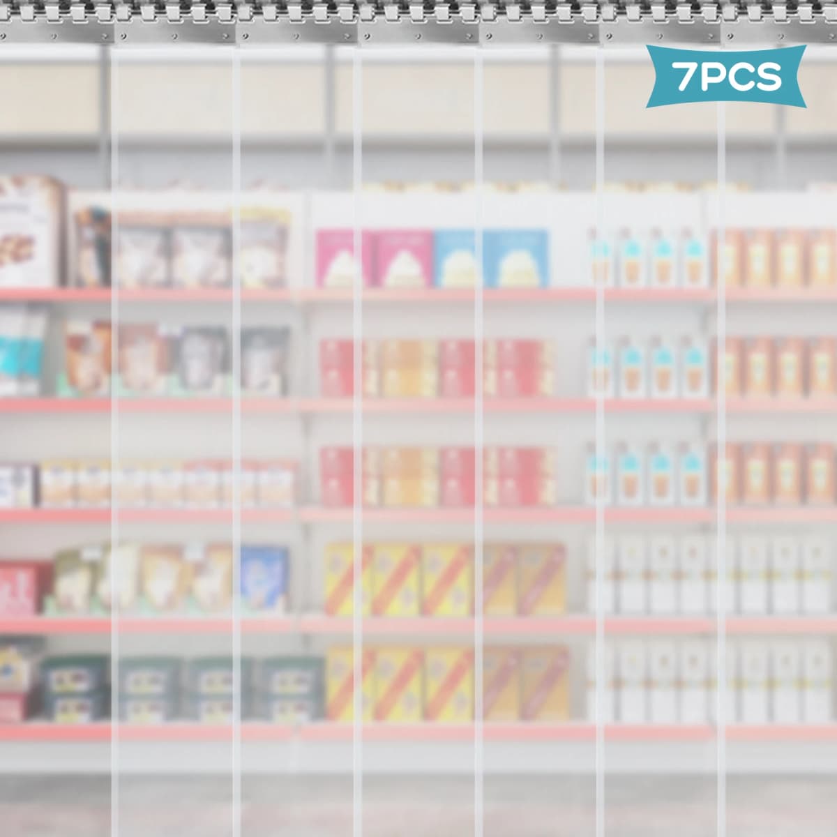 PVC Transparent Door Curtain – 200x18cm Strips, 2mm Strip Door Curtain, Clear Curtain Strip for Home, Warehouse, Factory