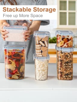 Kitchen Storage Container with Lid Airtight Set of 27 Set 0.8 L/0.32L/0.24L BPA Free