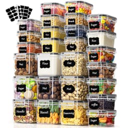 Kitchen Storage Container with Lid Airtight Set of 27 Set 0.8 L/0.32L/0.24L BPA Free