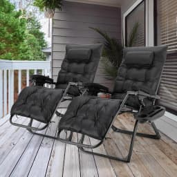 Technical fabrics Zero Gravity Chair Water Proof Recliner Lounge Chair Loading 160kg Indoor / Outdoor, Reclining Camping Chair