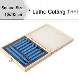 10Pcs Carbide Turning Tool Lathe Tool Lathe Tools Carbide Tipped Welding Milling Cutting Turning Tool Set Grooving Tool 10*10mm