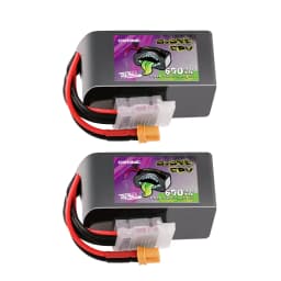Ovonic Rebel 2.0 150C 6S 650mah Lipo Battery 22.2V Pack with XT30 Plug for 2 to 2.5-Inch FPV Multirotor(2Packs)