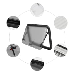 700x400mm Folding Roller Motorhome Camper Aluminium-legierung Window Caravan Side Window for Campers Trailers Motorhomes
