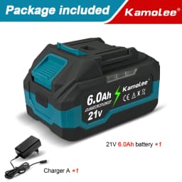 Kamolee 21V 6.0Ah 6000mAh Li-ion Battery BL1860 Hand drill Battery Power tools Support Kamolee/SROGGEN Power tools Garden tools