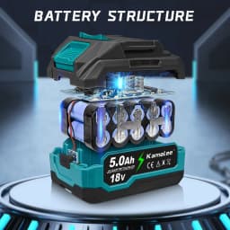 Kamolee 21V 6.0Ah 6000mAh Li-ion Battery BL1860 Hand drill Battery Power tools Support Kamolee/SROGGEN Power tools Garden tools
