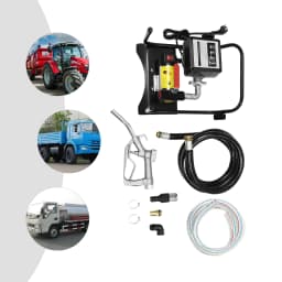 550W Electric Meter Pump Oil Transfer Pump Electric Self-Priming Fuel Oil Auto Refueling Automatic Diesel Transfer Pump Black