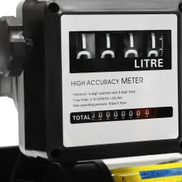 550W Electric Meter Pump Oil Transfer Pump Electric Self-Priming Fuel Oil Auto Refueling Automatic Diesel Transfer Pump Black