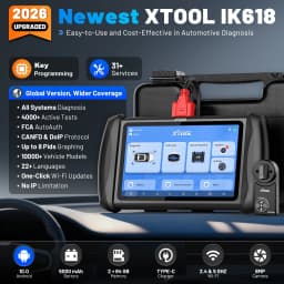 XTOOL IK618 IMMO Key Programmer Car Diagnostic Tools Car Key Programming All Key Lost With KC100 Car Diagnostic Scanner DOIP FCA