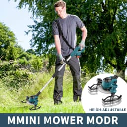 6inch Electric Cordless Lawn Mower Household Hand-Held Lawn And Garden Mower Trimmer Pruning Cutting Garden Power Tool