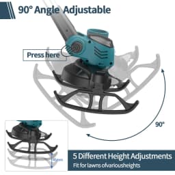 6inch Electric Cordless Lawn Mower Household Hand-Held Lawn And Garden Mower Trimmer Pruning Cutting Garden Power Tool