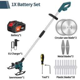 6inch Electric Cordless Lawn Mower Household Hand-Held Lawn And Garden Mower Trimmer Pruning Cutting Garden Power Tool