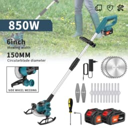6inch Electric Cordless Lawn Mower Household Hand-Held Lawn And Garden Mower Trimmer Pruning Cutting Garden Power Tool