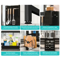 Over Sink Dish Drying Rack with Cover 2-Tier Large Capacity Adjustable Drainer Shelf for Kitchen Storage Plates Bowls Utensils