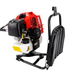 52cc Petrol Strimmer, 2-Stroke Gas Pole Hedge Trimmer for Agriculture, Forest Firefighting, Gardening,2.7m Extendable, 40cm Cut
