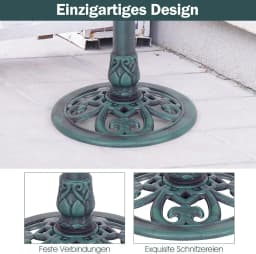 Standing Bird Bath, Retro Bird Feeder,Feeding Station Bird Feeder for Wild Birds,for Bird Bath,Feeding Area,51x72cm