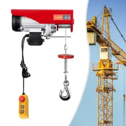 220V Electric Winch 1300W 800 kg Electric Chain Hoist Pulley Motor Winch Electric Pulley Crane Lift Cable Hoist