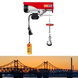 220V Electric Winch 1300W 800 kg Electric Chain Hoist Pulley Motor Winch Electric Pulley Crane Lift Cable Hoist