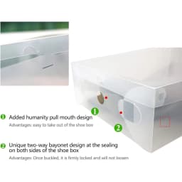 Pack of 20 Transparent Shoe Box Foldable Shoe Boxes Organiser Stackable Shoe Storage Plastic Shoes Storage Box