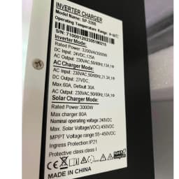 3000W Off Grid Hybrid Solar Inverter 24V 230V Ac with 80A Mppt Charger | Pure Sine Wave 3Kw Max Pv 450Vdc Hybrid Inverter