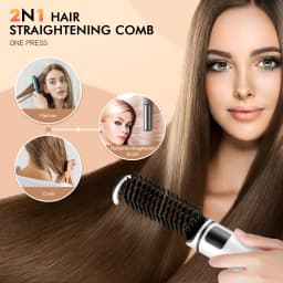 Electric Hot Comb Multi-function Wireless Hair Straightening Comb Negative Ion Anti Hot Styling Tool Hair Straightening Brush