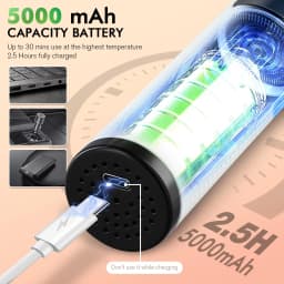 Electric Hot Comb Multi-function Wireless Hair Straightening Comb Negative Ion Anti Hot Styling Tool Hair Straightening Brush