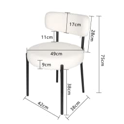 Dining Chairs Set of 2, Wingback Dining Chairs with Metal Legs, Luxury Tufted Dining Chair for Living Room, Bedroom, Kitchen