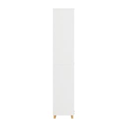 SoBuy BZR74-W bathroom high wardrobe with fold-out laundry bag bathroom wardrobe bathroom rack laundry wardrobe laundry chest bathroom furniture