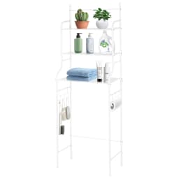 3-Tier Over the Toilet Storage, Space Saver Metal Bathroom Shelves, Freestanding Over the Toilet Storage Shelf